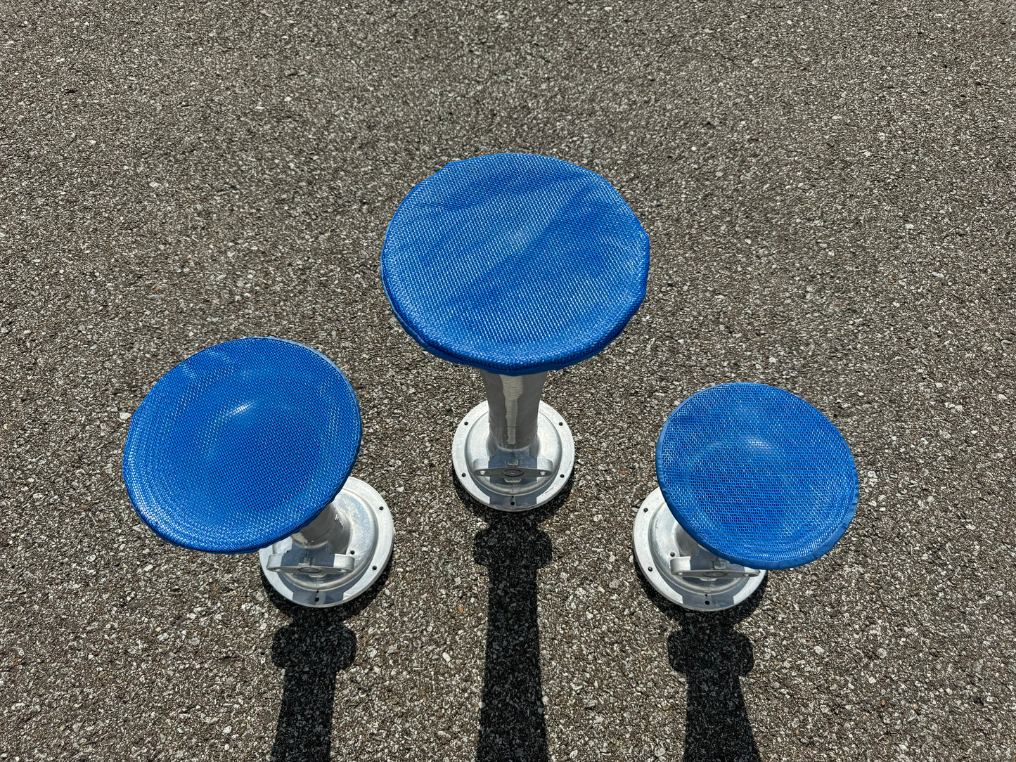 NEW Blue Debris Covers for Locomotive Train Horns