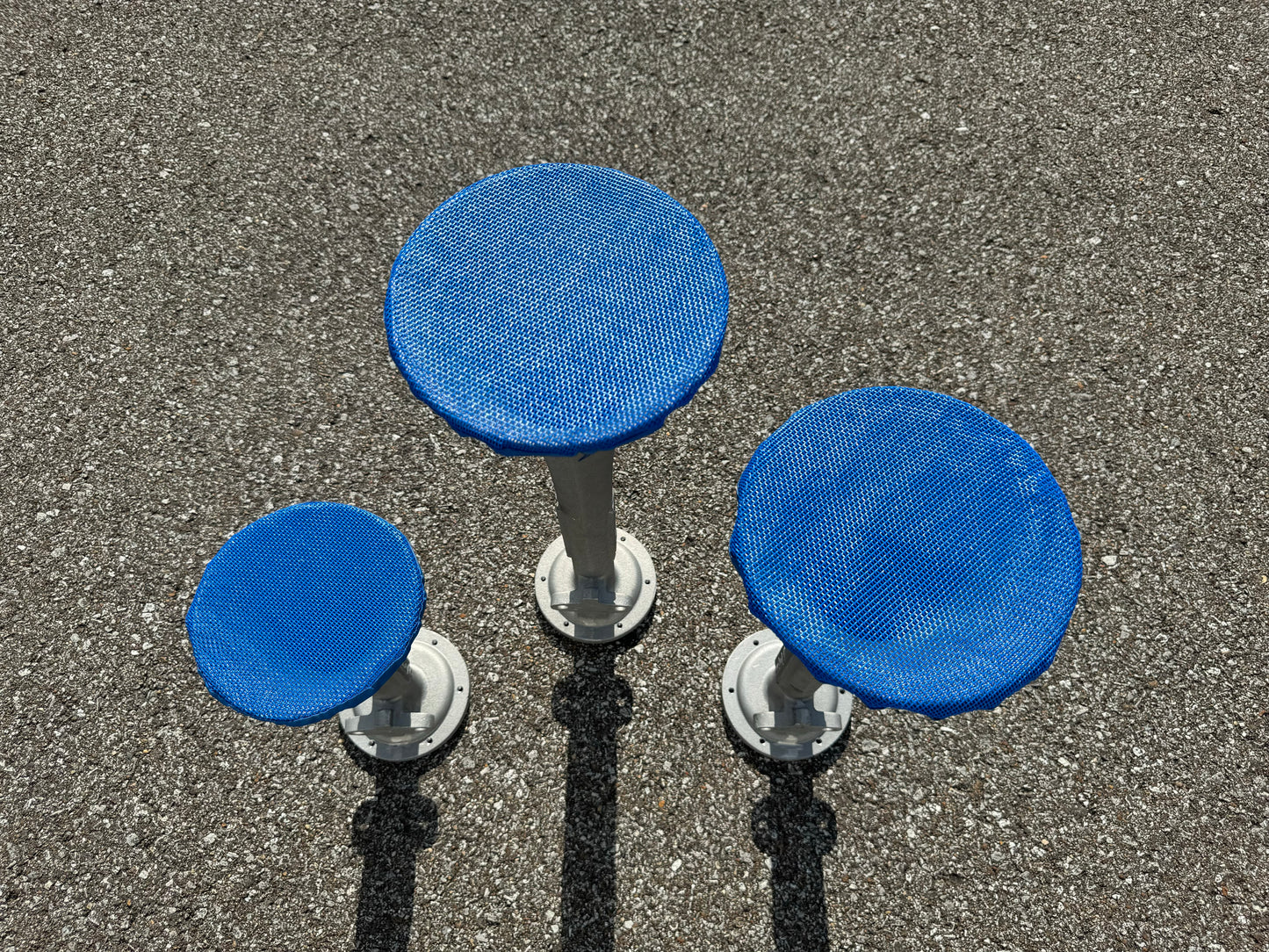 NEW Blue Debris Covers for Locomotive Train Horns