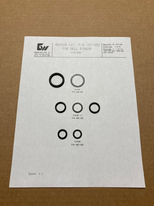 NEW Graham-White 187-000 Bell Ringer Motor Rebuild Kit Locomotive Train Bell