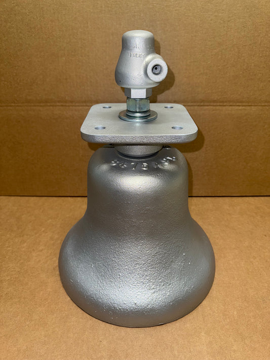 RESTORED Silver EMD Steel Locomotive Train Bell